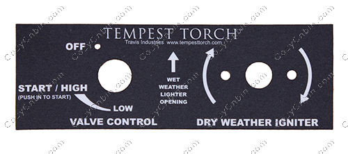 Label, Control [5 per package], Tempest MAN.