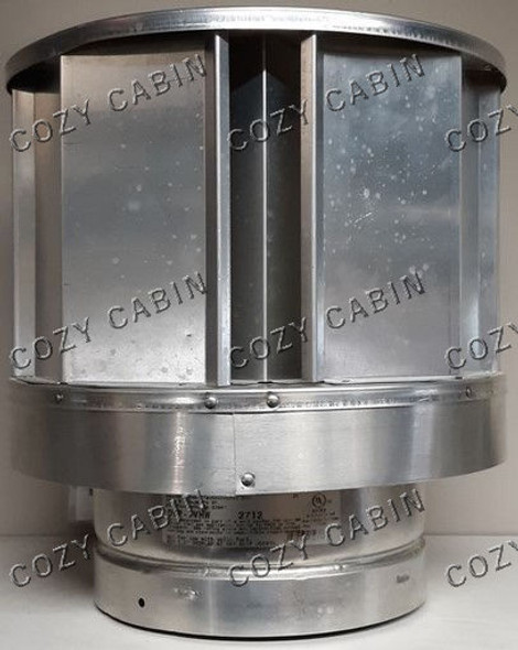 High Wind Vertical Termination Cap with Storm Collar