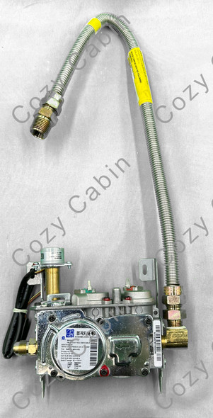 valve with stepper motor, label