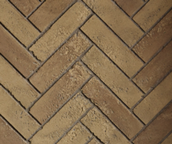 brown herringbone panel