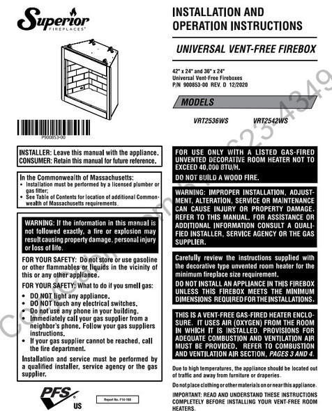 Owner's manual coversheet