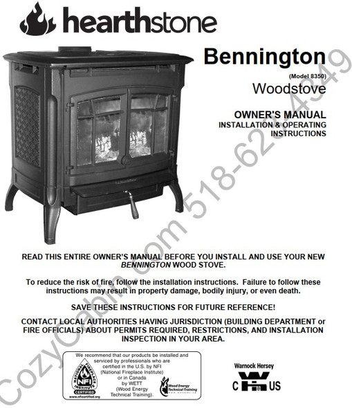 Owner's manual coversheet