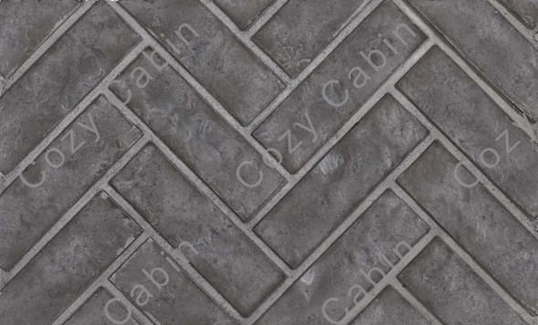 Westminster Grey Decorative Herringbone Brick Panels
