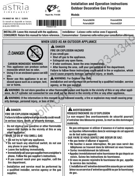 Owner's manual coversheet