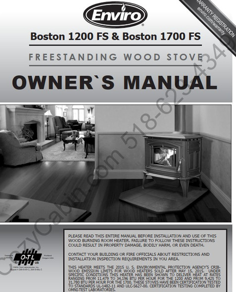 Owner's manual coversheet