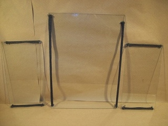 Sienna Steel Bay 3-Piece Glass Set with Tape (50-1354) Image 0