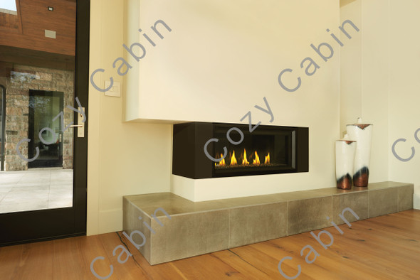 Side panel on fireplace