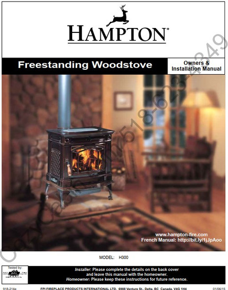 Owner's manual coversheet