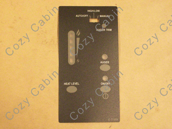 Control Panel Decal no Fan Button