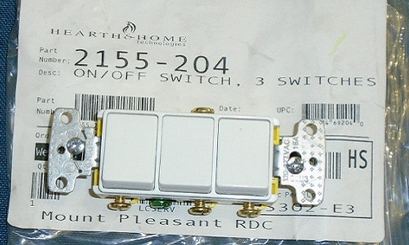 On/Off 3 Place Switch (LED) (2155-204) Image 0