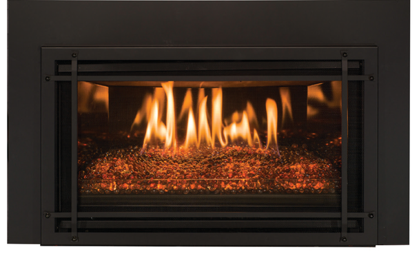 insert with glass, black prairie screen front