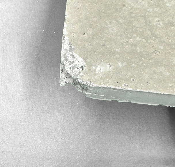 other side of damaged corner