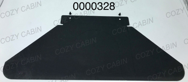 black side of vertical heat shield