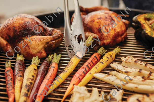 using tongs on carrots