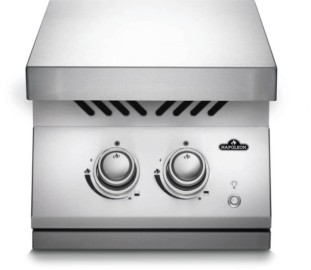 burner with stainless steel lid