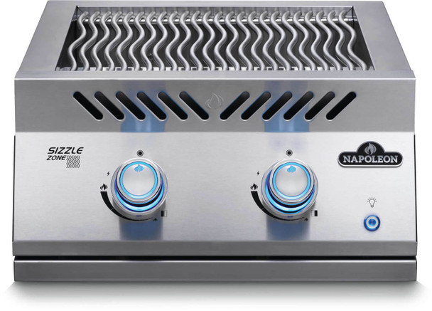 built-in burner off (blue burners)