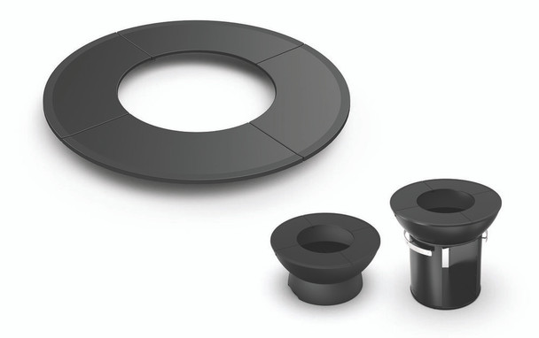 2 sets of griddle quarters on cooking grid