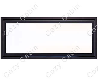clean face black trim