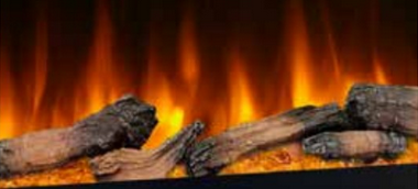 Driftwood Logs on Simplifire Electric Fireplaces.