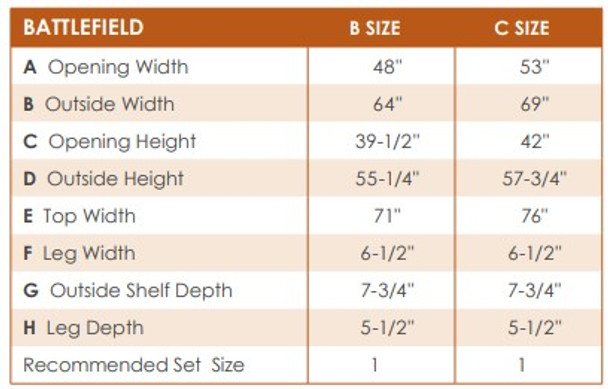 mantel dimensions