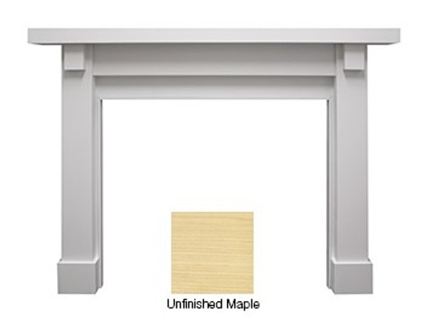 mantel with maple swatch