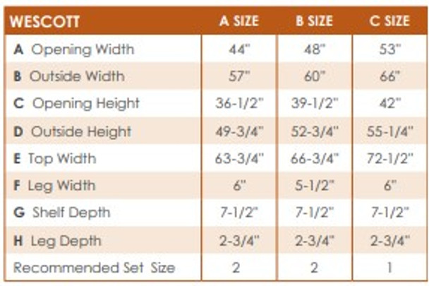 mantel dimensions