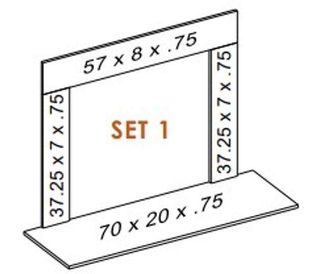 Set 1 dimensions