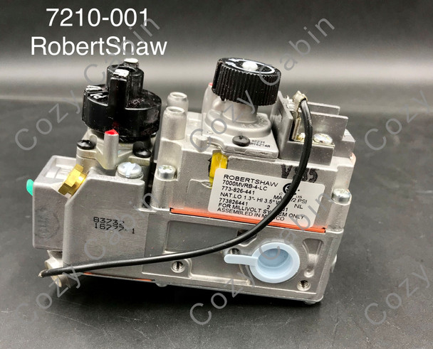 B side of gas valve