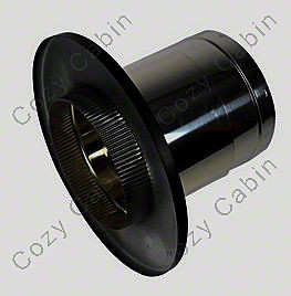 Masonry Thimble With Slip Connector [Black], 6" Diameter, DVL/DuraBlack to DuraLiner - 6DLR-MTSC1