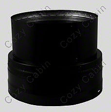 8 Inches to 7 Inches Black Double-Wall Reducer