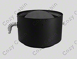 Black Double-Wall Adapter with Damper Section
