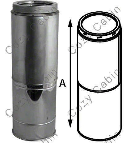 Stainless Steel Adjustable Pipe 14 Inches to 21 Inches