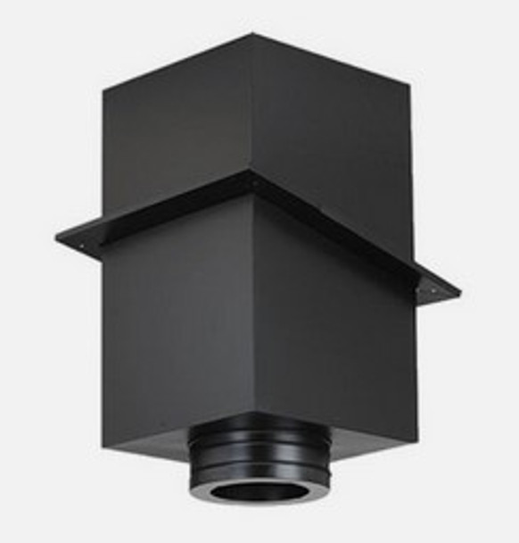 Black Square Ceiling Support Box 8 inches x 24 Inches