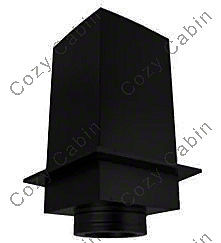 Black Square Ceiling Support Box 8 inches x 36 Inches