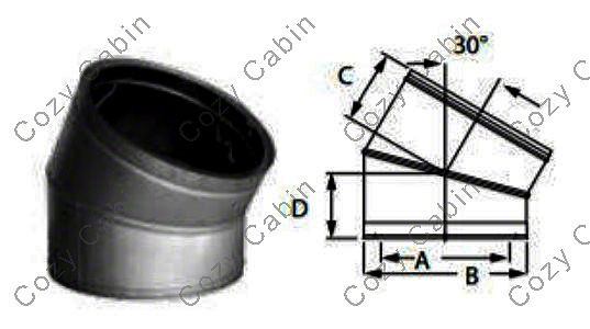 Double Wall Stainless Steel Elbow Kit