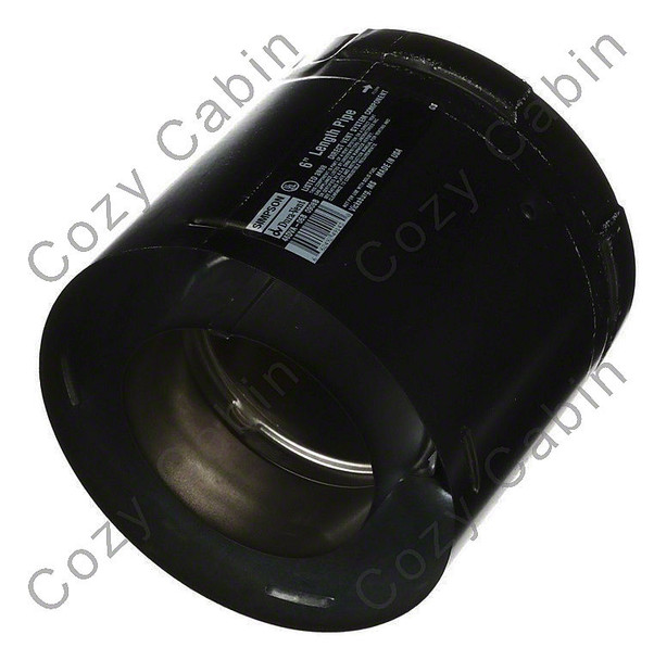 Black 6 Inch Length 5 Inches x 8 Inches Diameter Pipe