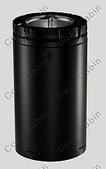 Black 9 Inch Length 5 Inches x 8 Inches Diameter Pipe