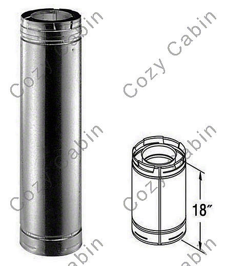 Galvanized 18 Inch Length 5 Inches x 8 Inches Diameter Pipe