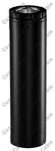 Black 60 Inch Length 5 Inches x 8 Inches Diameter Pipe