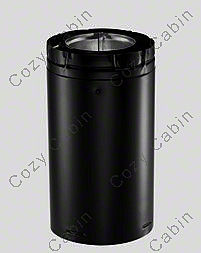 Black 9-1/2 Inch to 15-1/2 Inch Adjustable 5 Inches x 8 Inches Inner Diameter Pipe