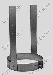 Galvanized Elbow Strap 5 Inches x 8 Inches Inner Diameter