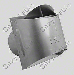 5 Inches x 8 Inches Inner Diameter Galvanized High Wind Sconce Termination Cap