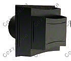 5 Inches x 8 Inches Galvaized Square Horizontal Termination Cap