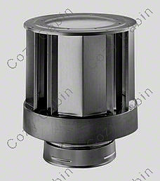 5 Inches x 8 Inches Inner Diameter Galvanized High Wind Termination Cap
