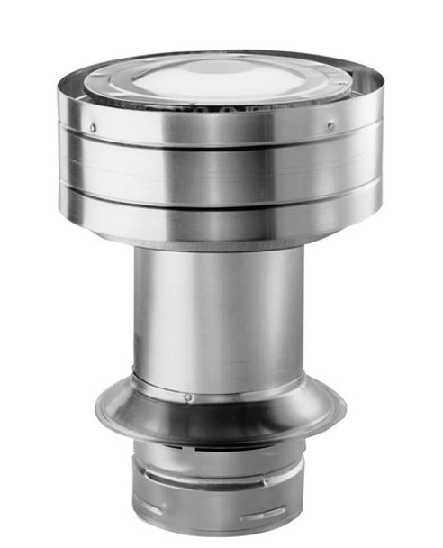 5 Inches x 8 Inches Inner Diameter Galvanized Extended Vertical Termination Cap