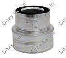 5 Inches x 8 Inches Inner Diameter Galvanized Extended Vertical Termination Cap