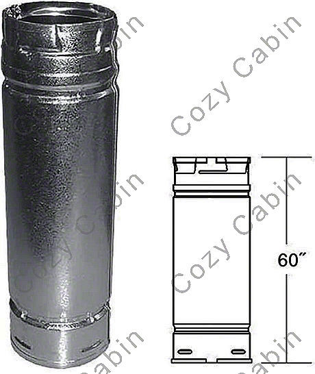 Galvalume 60 Inch Straight Length Pipe