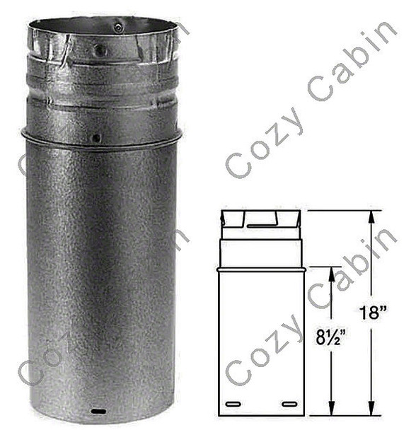 Galvalume 18 Inch Pipe Extension