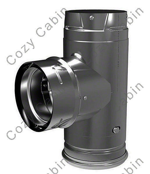 Galvalume Single Tee with Clean-Out Tee Cap