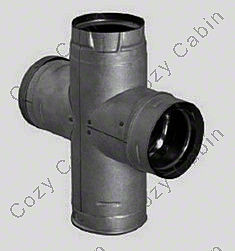 Galvalume Double Tee with Clean-Out Tee Cap